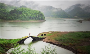 烟雨楠溪江