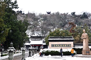 2013年雪后亭林园