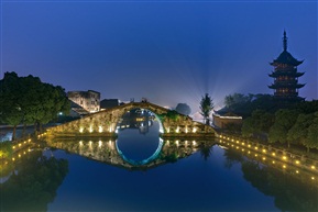 古镇夜色