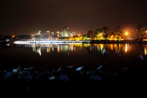 夏驾河的夜晚