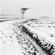 独立寒雪孤村远