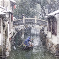 雪到江南