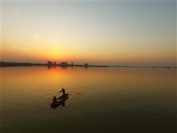 阳澄湖夕阳美