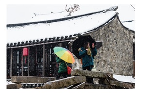 雪舞周庄