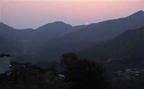 山村夕照