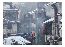 雪舞周庄