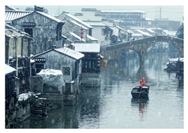 《古镇雪韵》