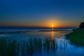 阳澄湖日落