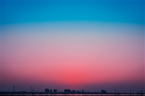 澄 湖 晚