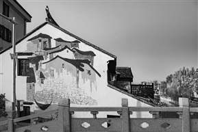墙头景