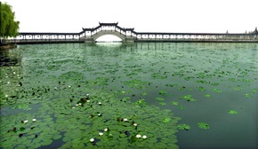 雨天廊桥