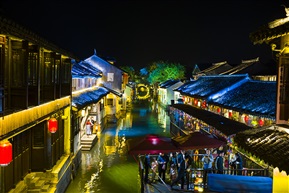 水乡夜色