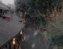 烟笼寒水月笼沙