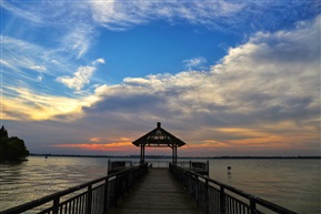 淀山湖夕照