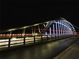 “龙骨”大桥夜景